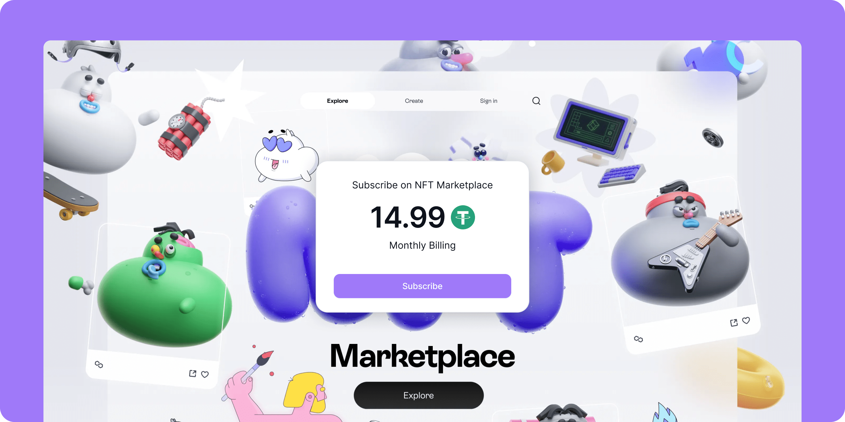 Crypto Subscriptions for Dapps Image